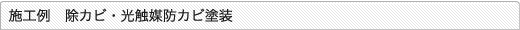 施工例　除カビ・光触媒防カビ塗装